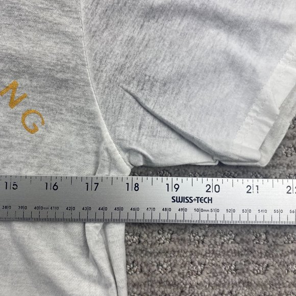 SHIROI NEKO Shirt Men Medium M Light Gray Crowned Tiger Roses Back to Back Print - Picture 13 of 14